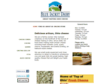 Tablet Screenshot of bluejacketdairy.com